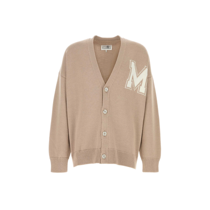 MAYFEYR - Mm6 Maison Margiela - Beige Wool And Acrylic Cardigan - SH0HP0012M13206115