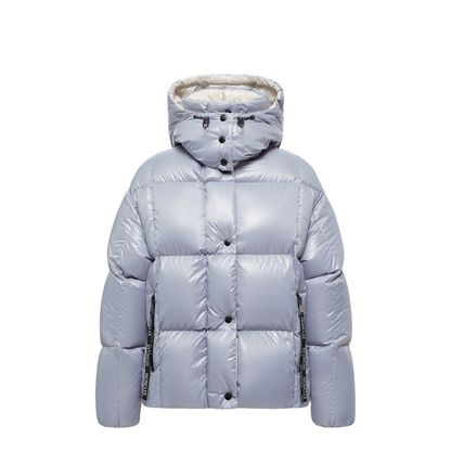 Light Blue Parana Hooded Short Down Jacket
