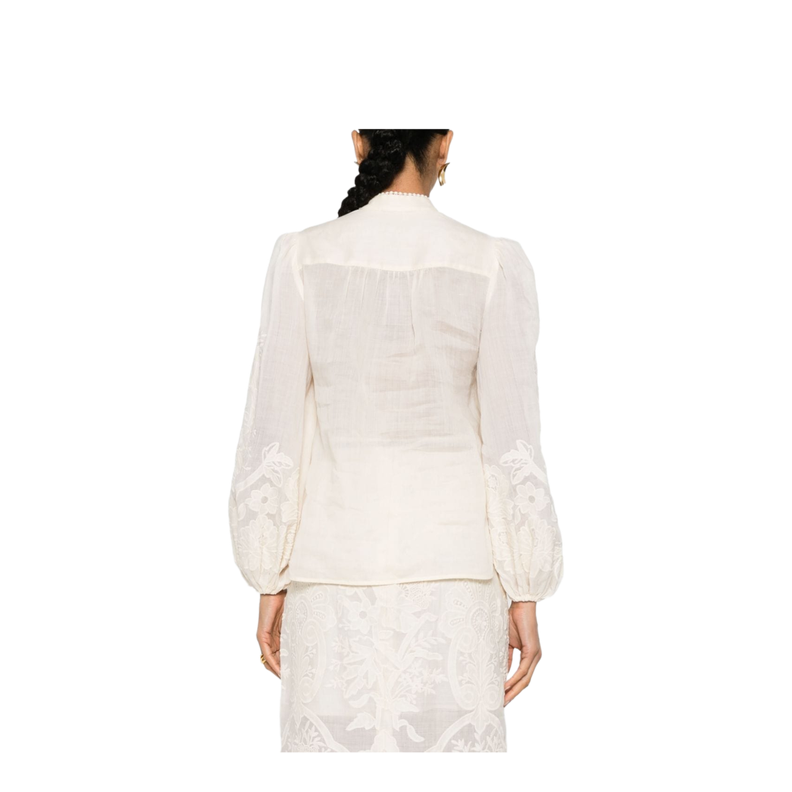 Blouse In Beige Linen