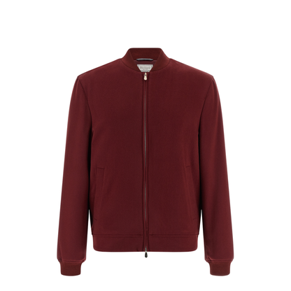 Cashmere Bomber Jacket Red