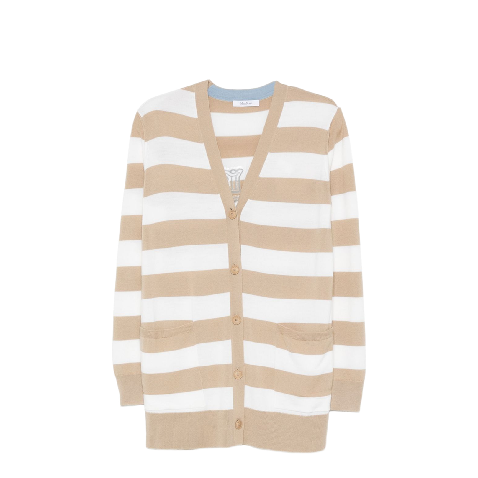 Virgin Wool Sand Cardigan