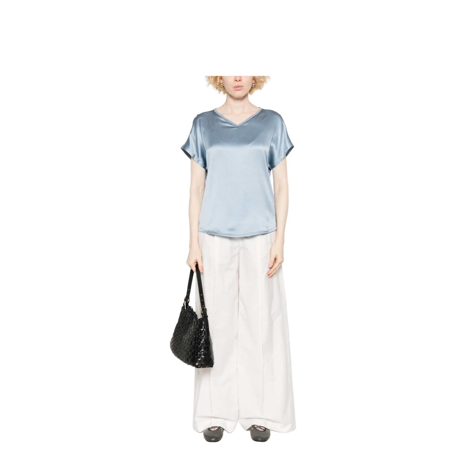 Silk V-Necked Top