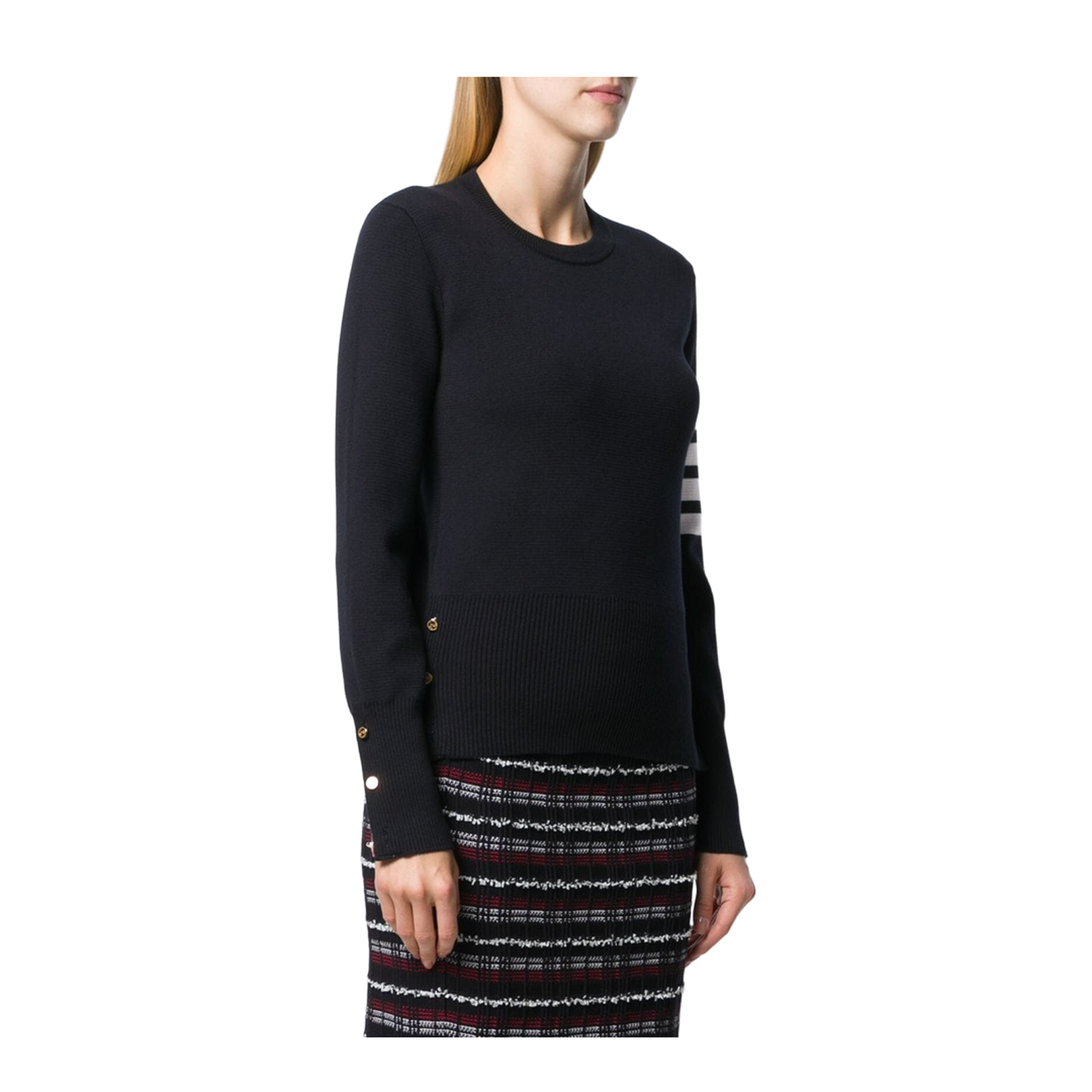 Thom Browne 4-Bar Milano Stitch Jumper