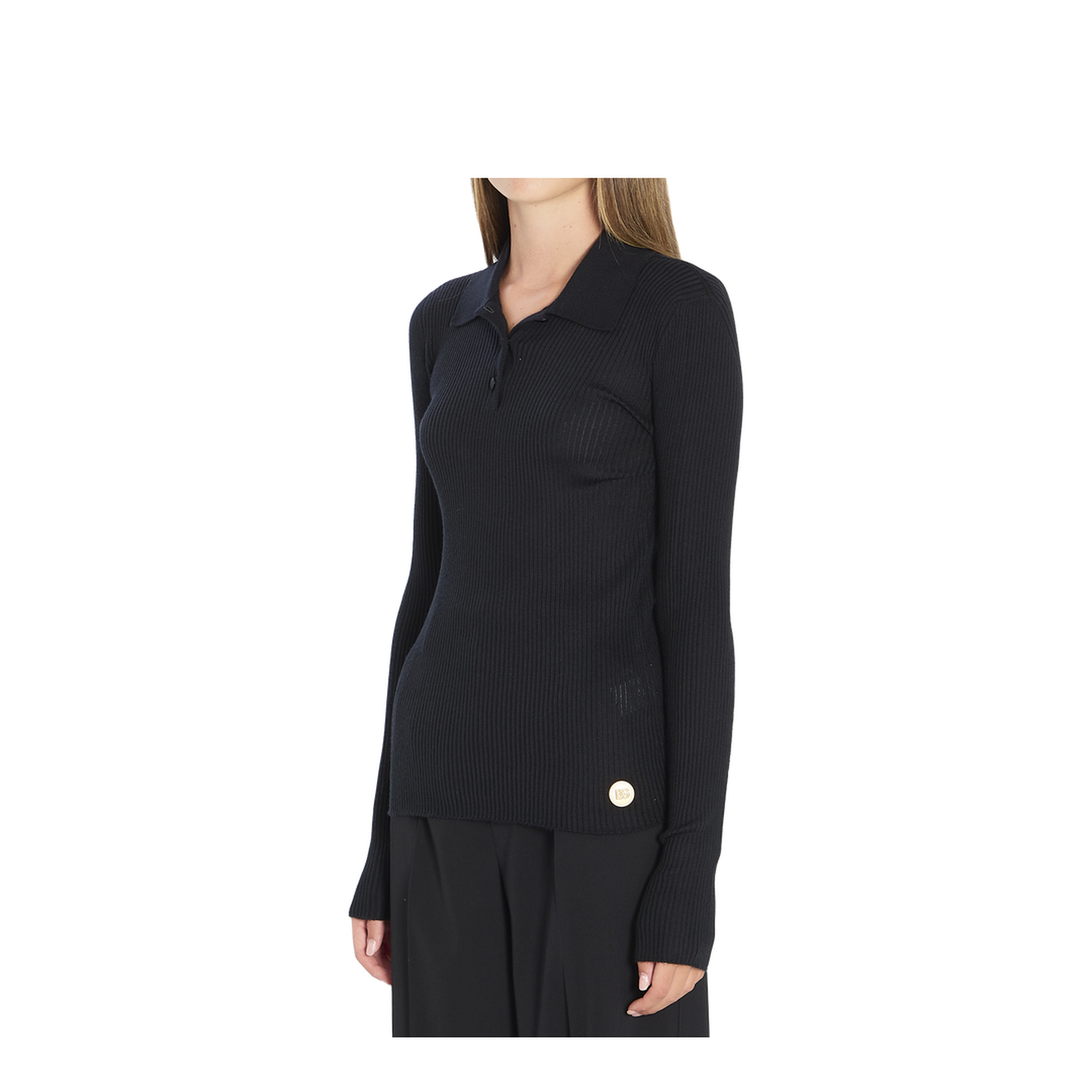 Long-sleeve polo shirt