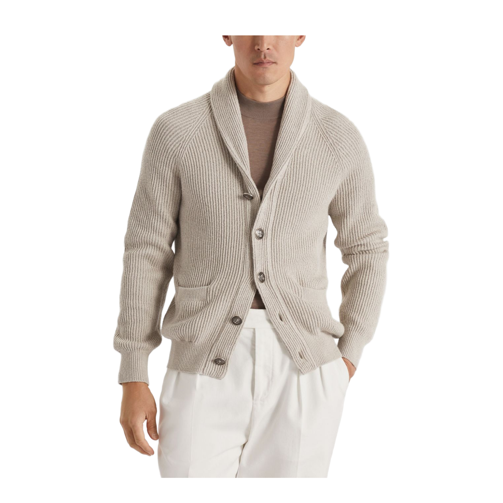 Cotton V-Neck Cardigan