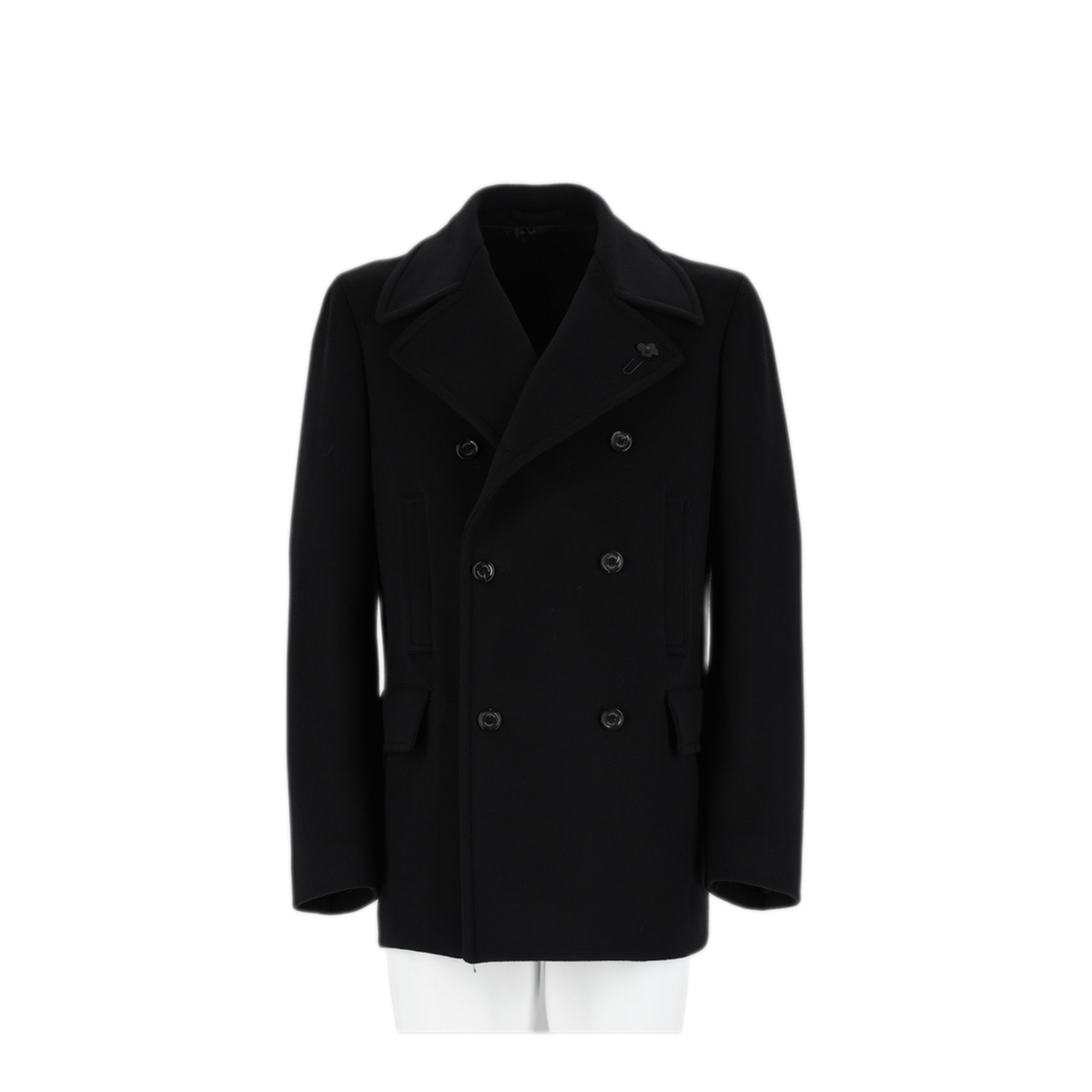 Black Virgin Wool Sports Jacket