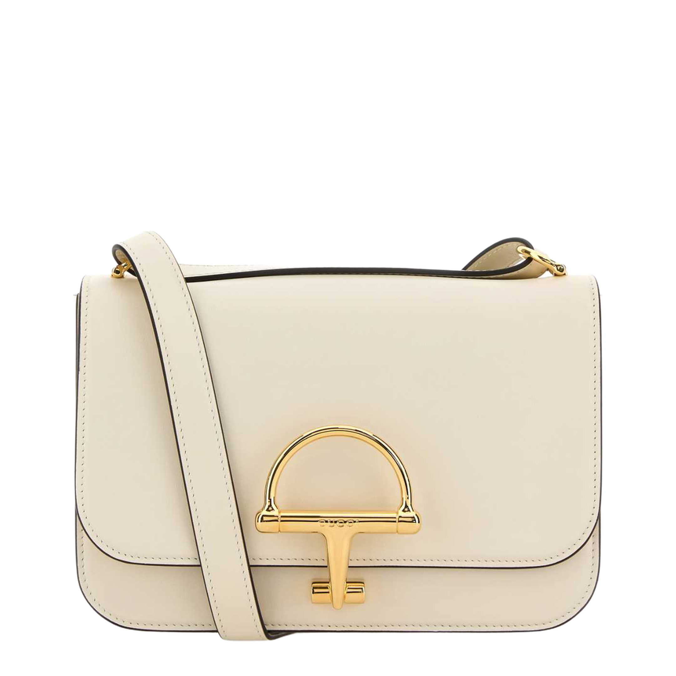 Siena Small Leather Shoulder Bag Ivory