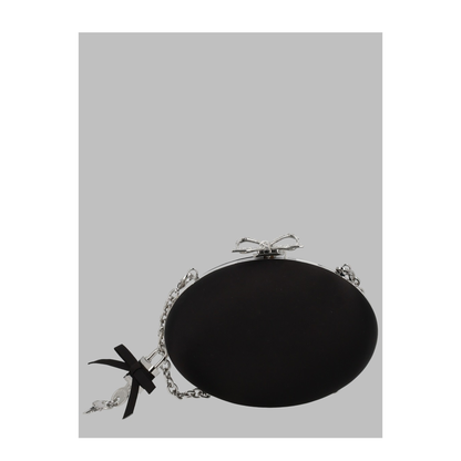 Oval Satin Clutch
