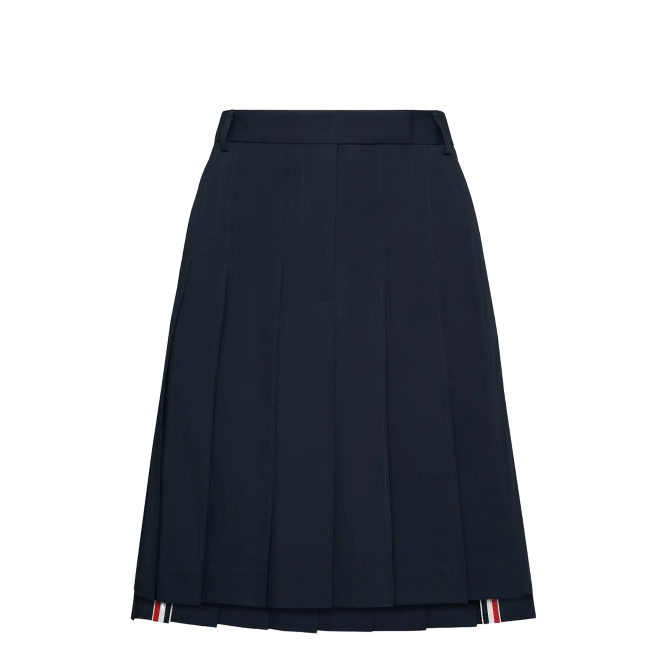 MAYFEYR - Thom Browne - Pleated Wool Midi Skirt - FGCA40UF1063