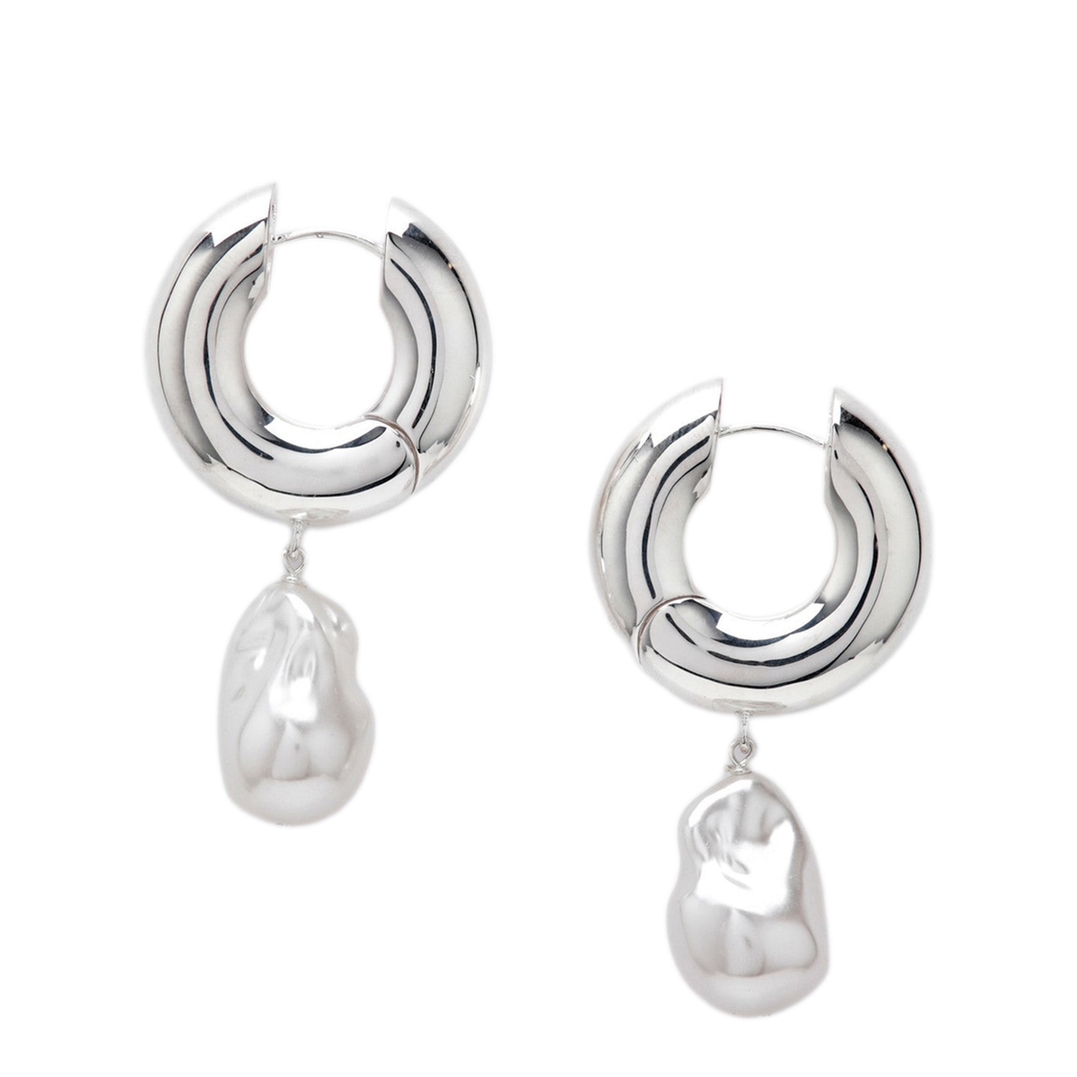 MAYFEYR - éliou - Pearl Silver Earrings - ESPER010MET041