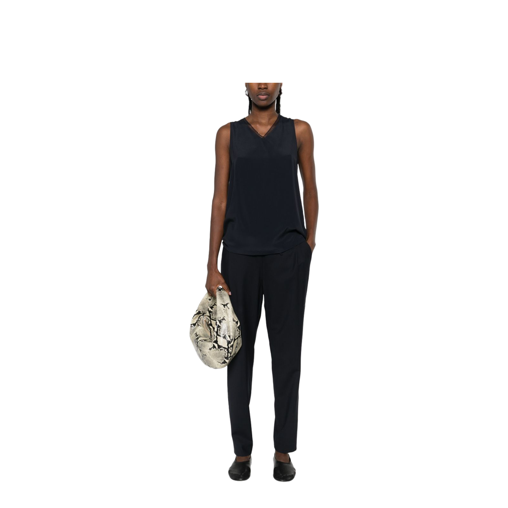 MAYFEYR - Fabiana Filippi - Trousers Blue - PAD266F366L7635146
