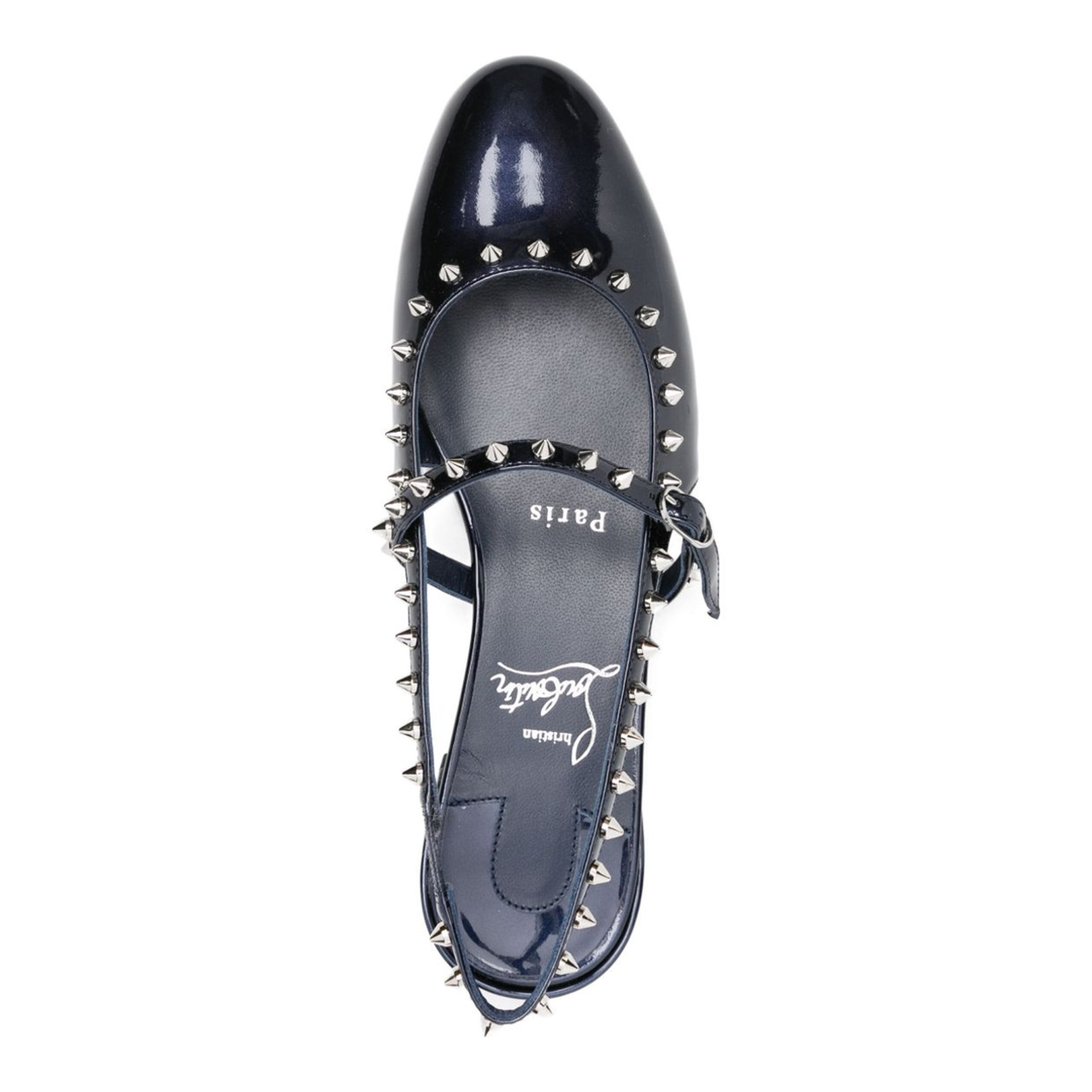 Slingback Strap Patent Leather Shoes