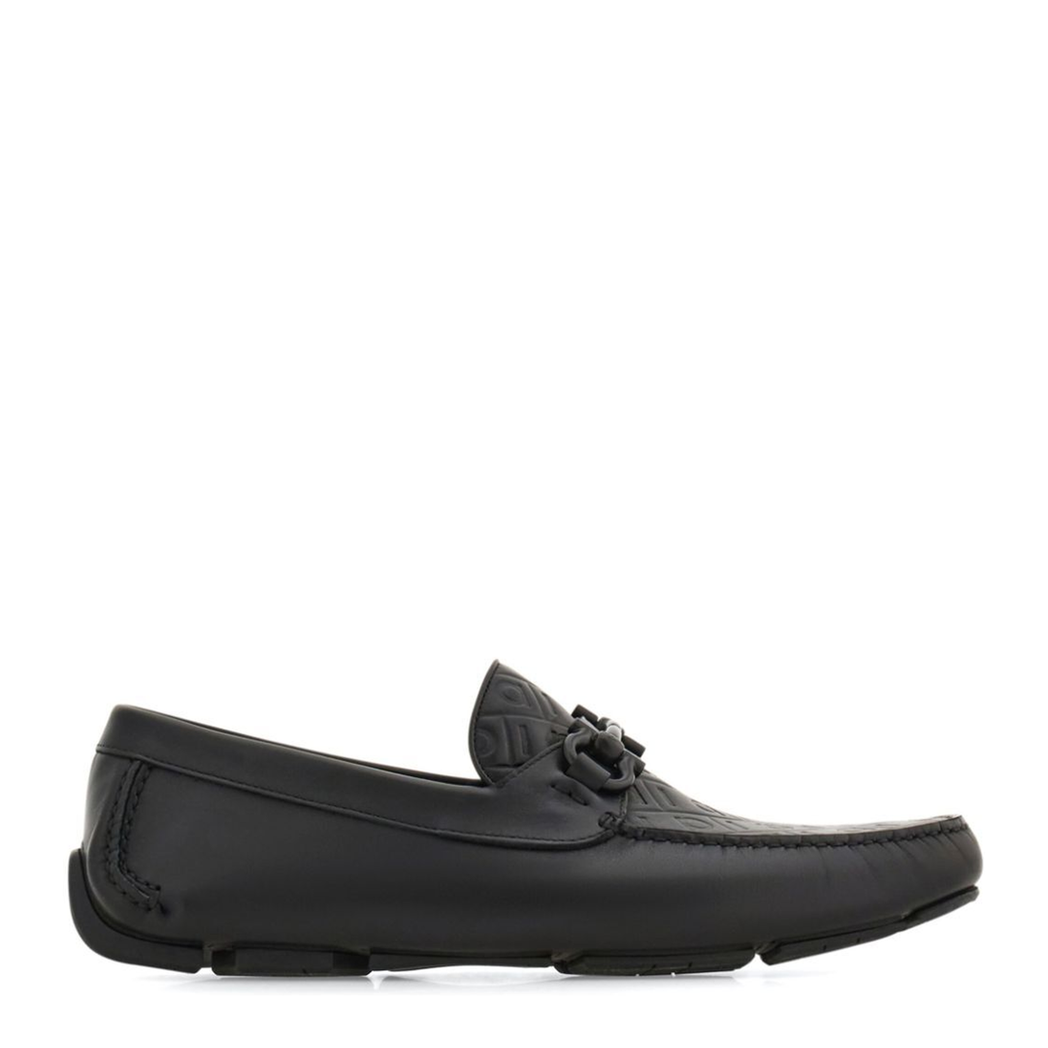 MAYFEYR - Ferragamo - Embossed Gancini Monogram Driving Loafers - 02C3980779172