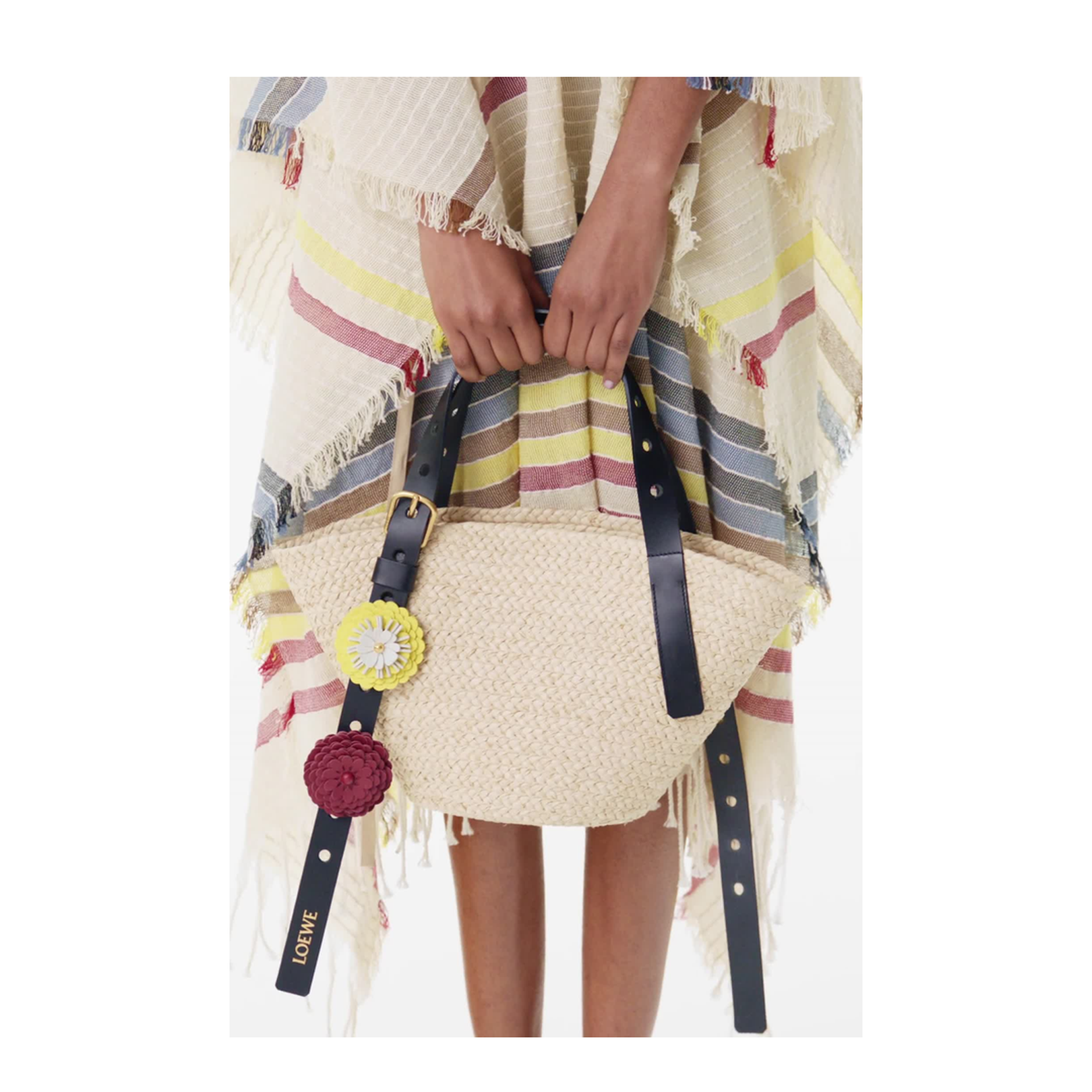 Paula's Ibiza Small Punch Hole Basket Bag