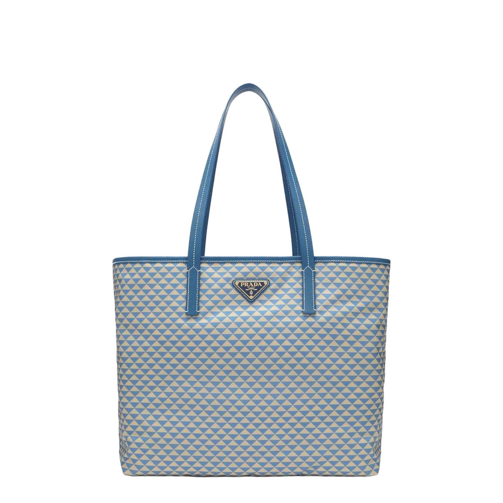 Light Blue Bag in Printed Re-Nylon