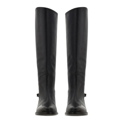 MAYFEYR - Ferragamo - F Buckle Therma Knee Riding Boots - 01K2260784901NERO