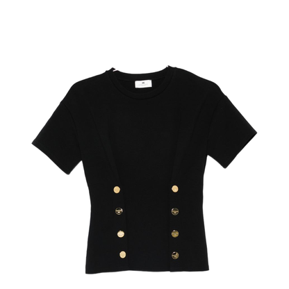 MAYFEYR - Elisabetta Franchi - T-Shirts And Polos Black - MA00461E2110