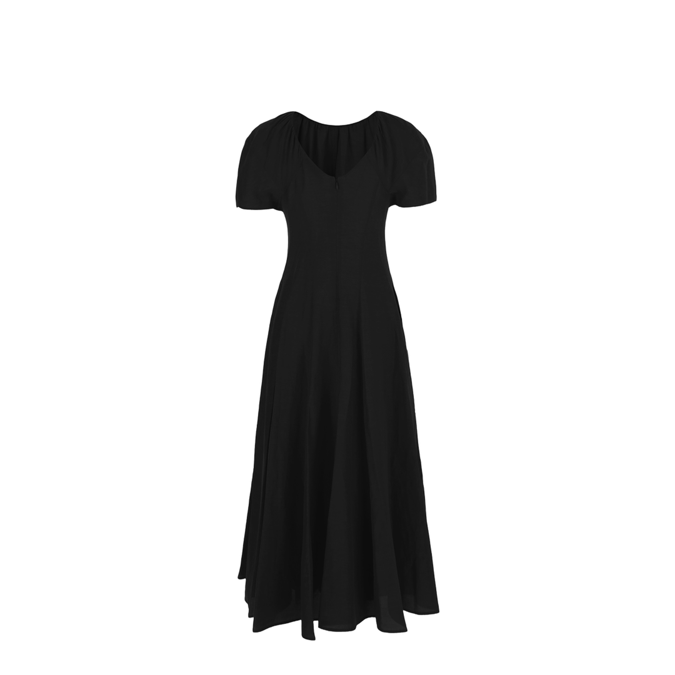 Black Viscose Blend Dress