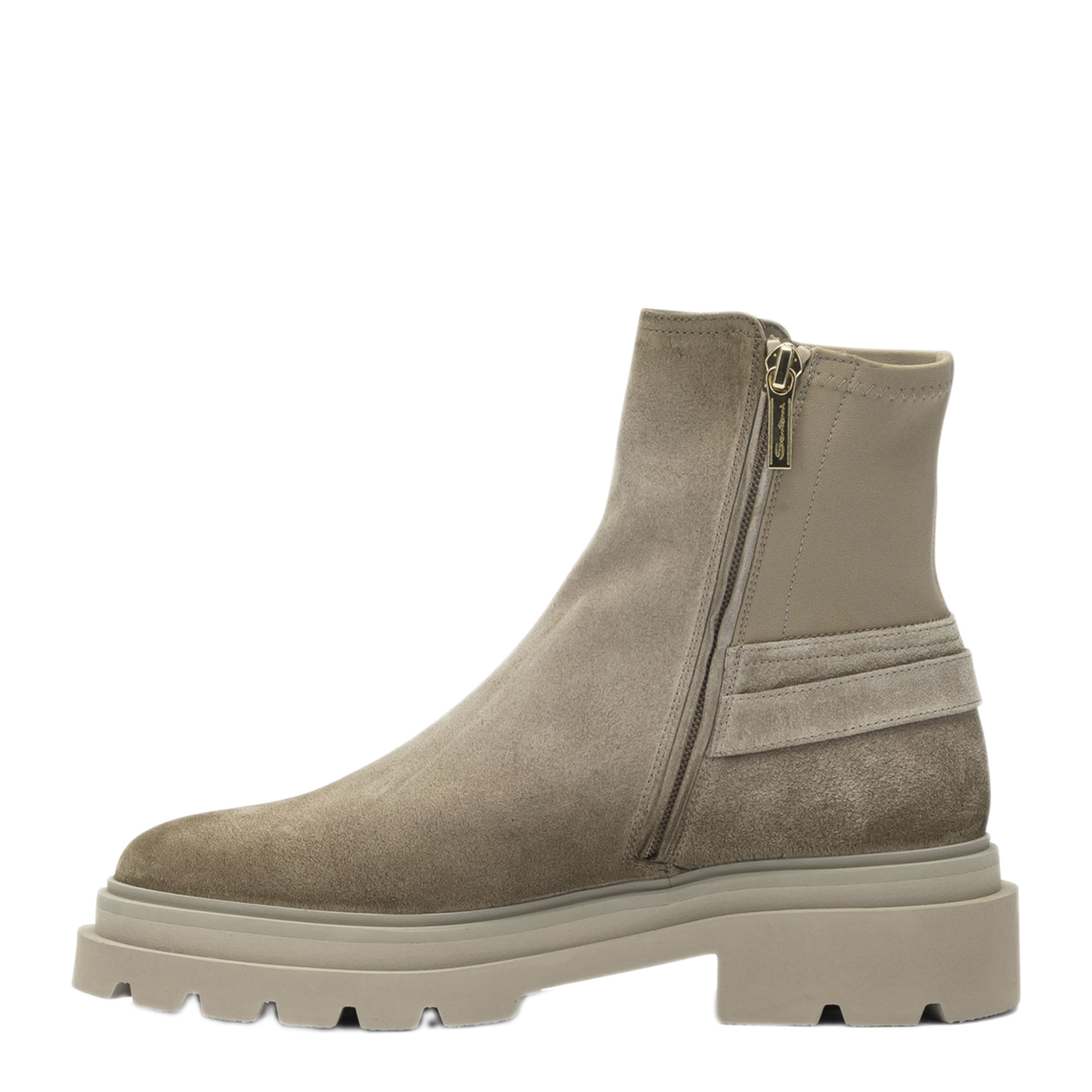 MAYFEYR - Santoni - Suede Ankle Boots With Zipper - WTEI71104GOMTHIOM60
