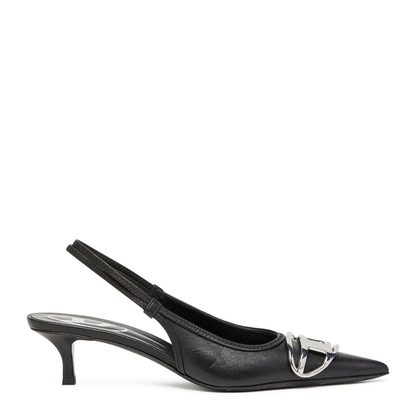 D-Venus SB 40 Slingback Pumps Black