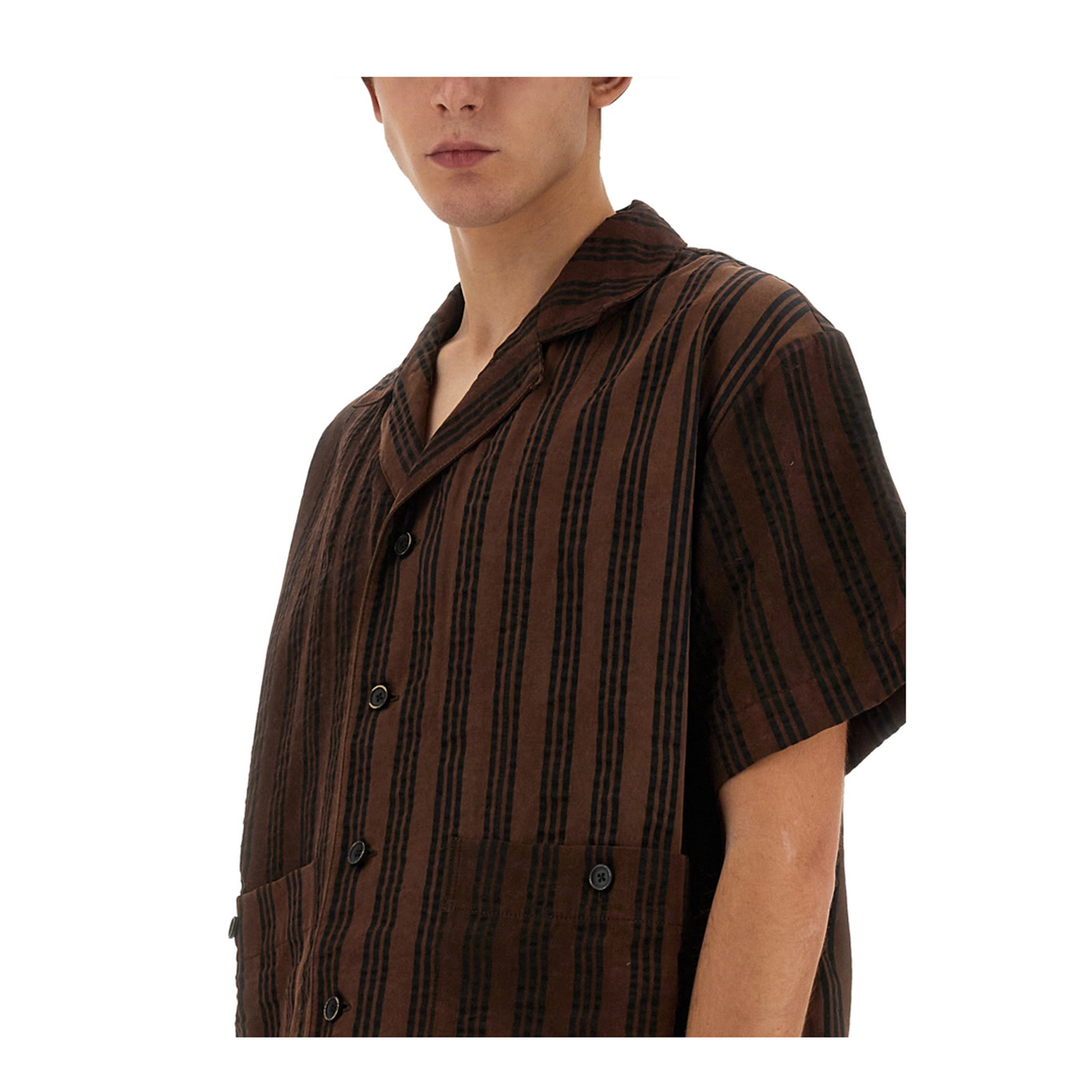 MAYFEYR - Uma Wang - Striped Shirt - UM1507UW069