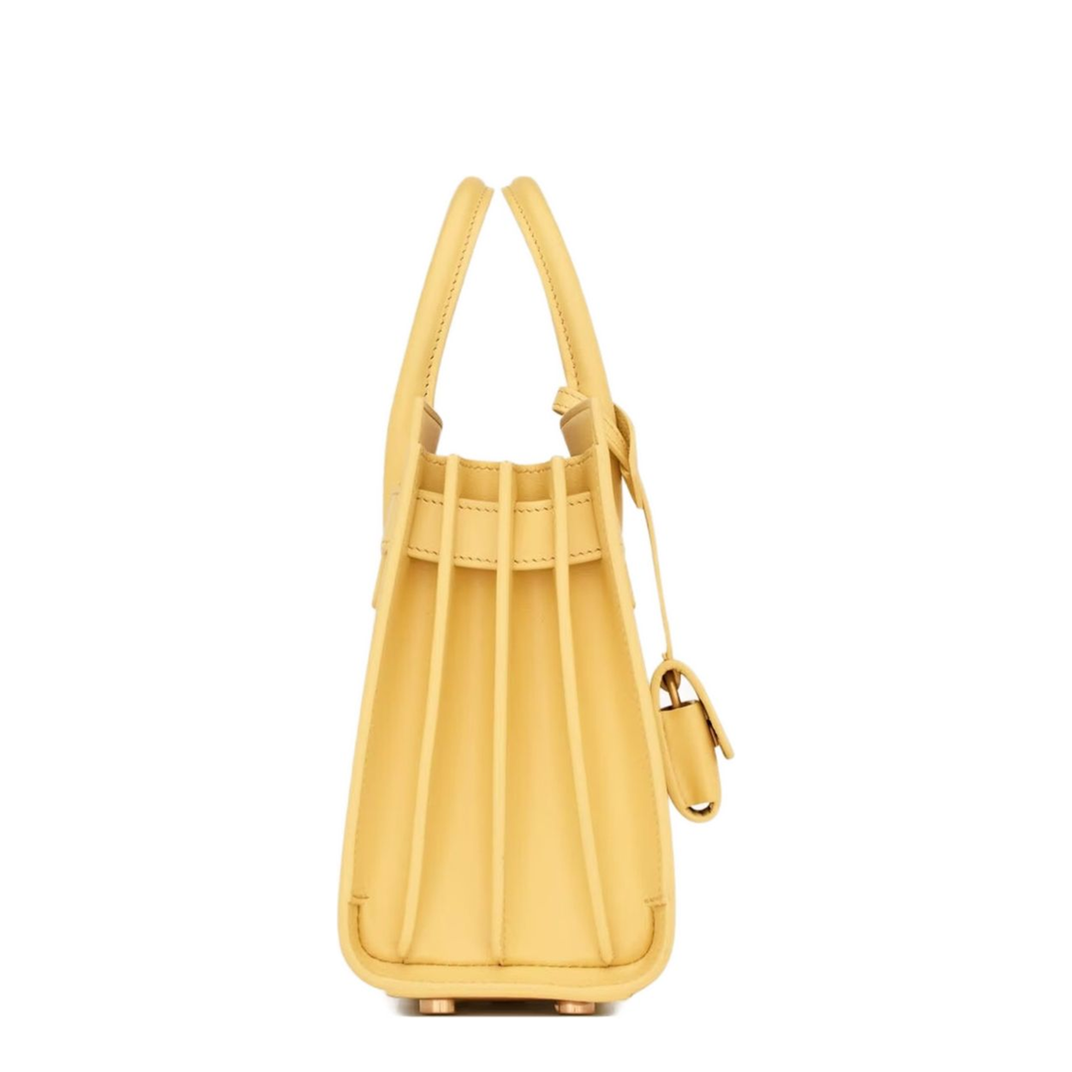 Sac de Jour Nano Smooth Leather Top-Handle Bag - Soft Lemon