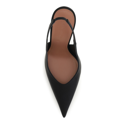 MAYFEYR - Amina Muaddi - Anok Satin Slingback Pumps - 13S361028ANO