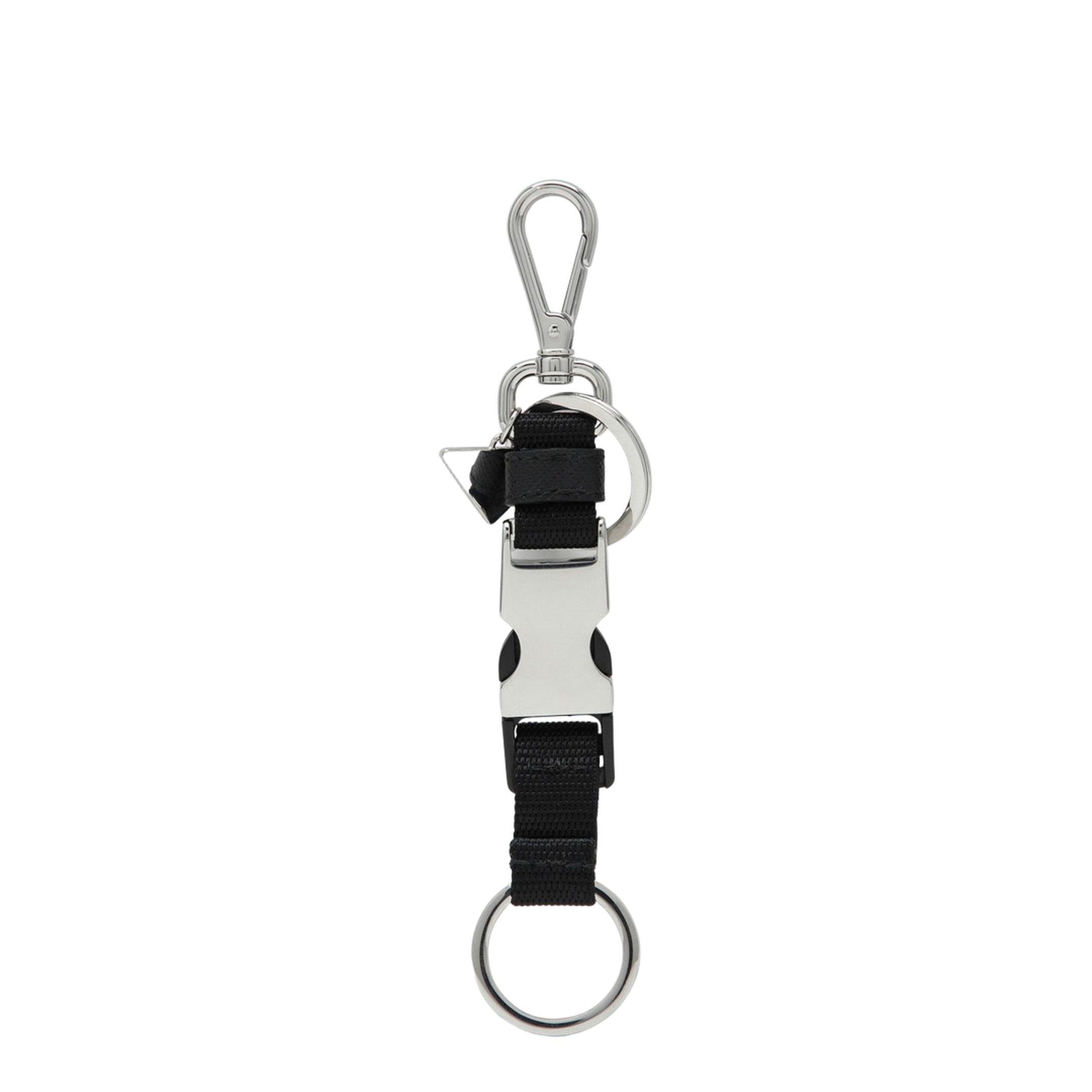 Black Keychain with Snap Buckle