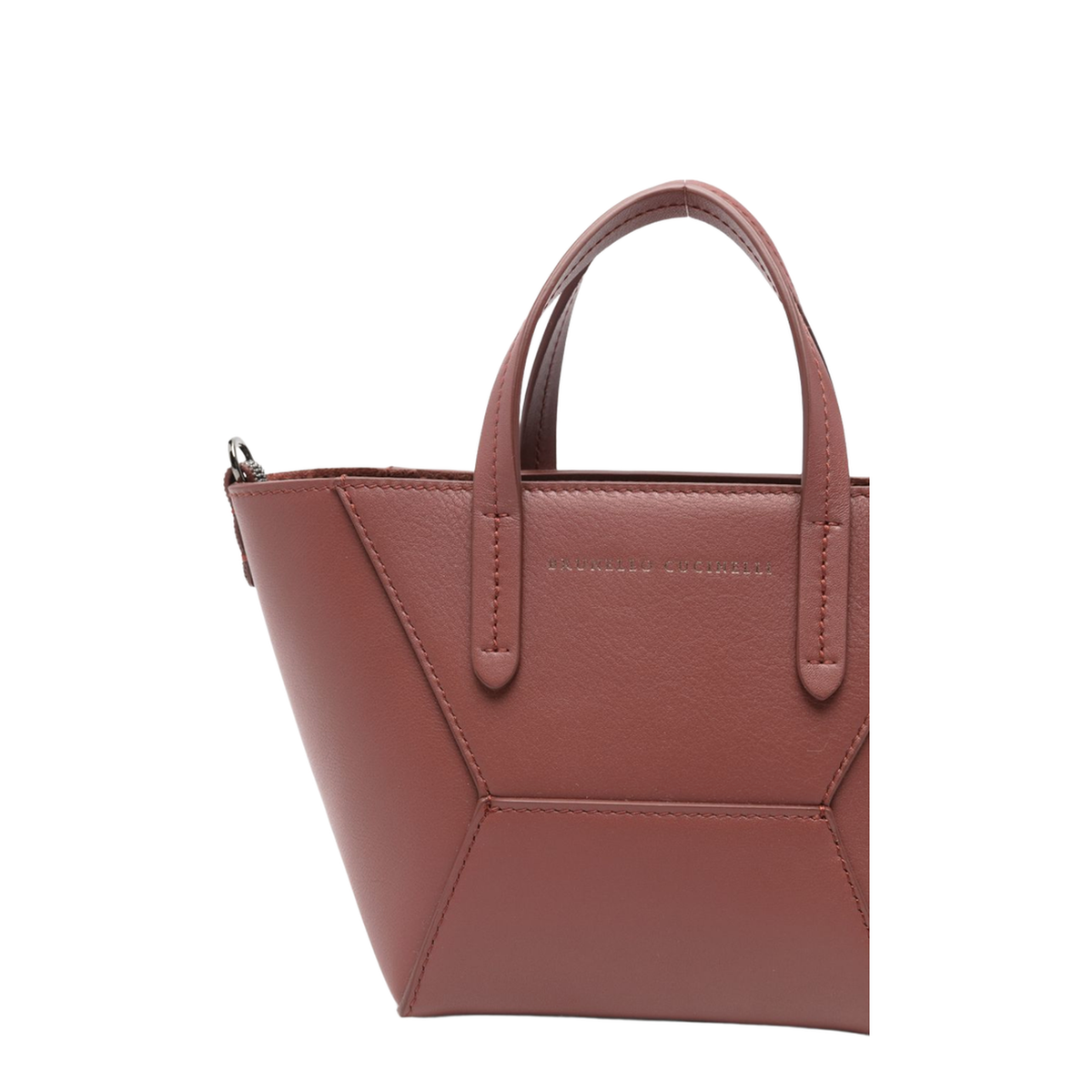 BC Duo Mini Calfskin Tote - Firebrick