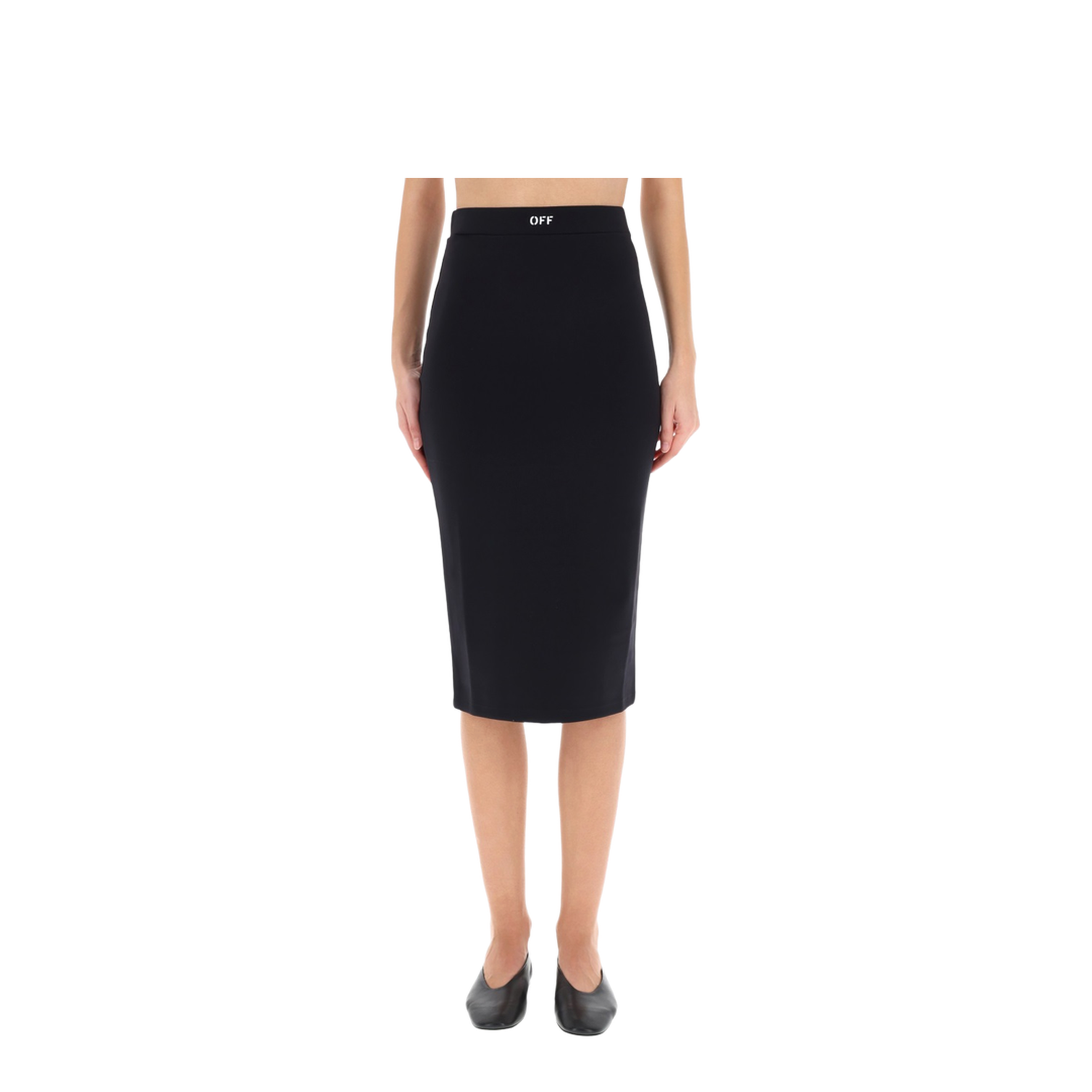 Sleek Midi Skirt Black