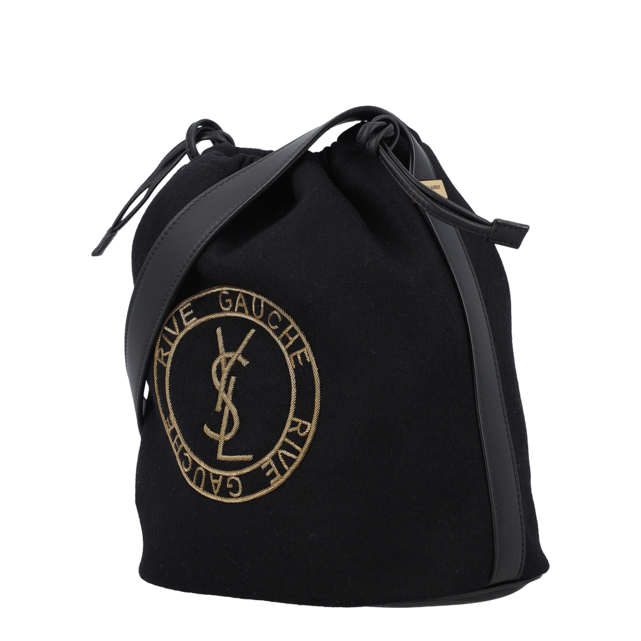 Drawstring Crossbody Pouch, Gold Hardware