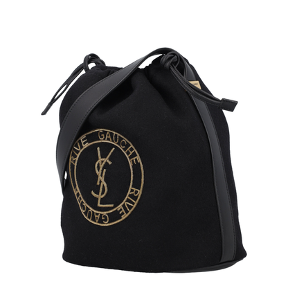Drawstring Crossbody Pouch, Gold Hardware
