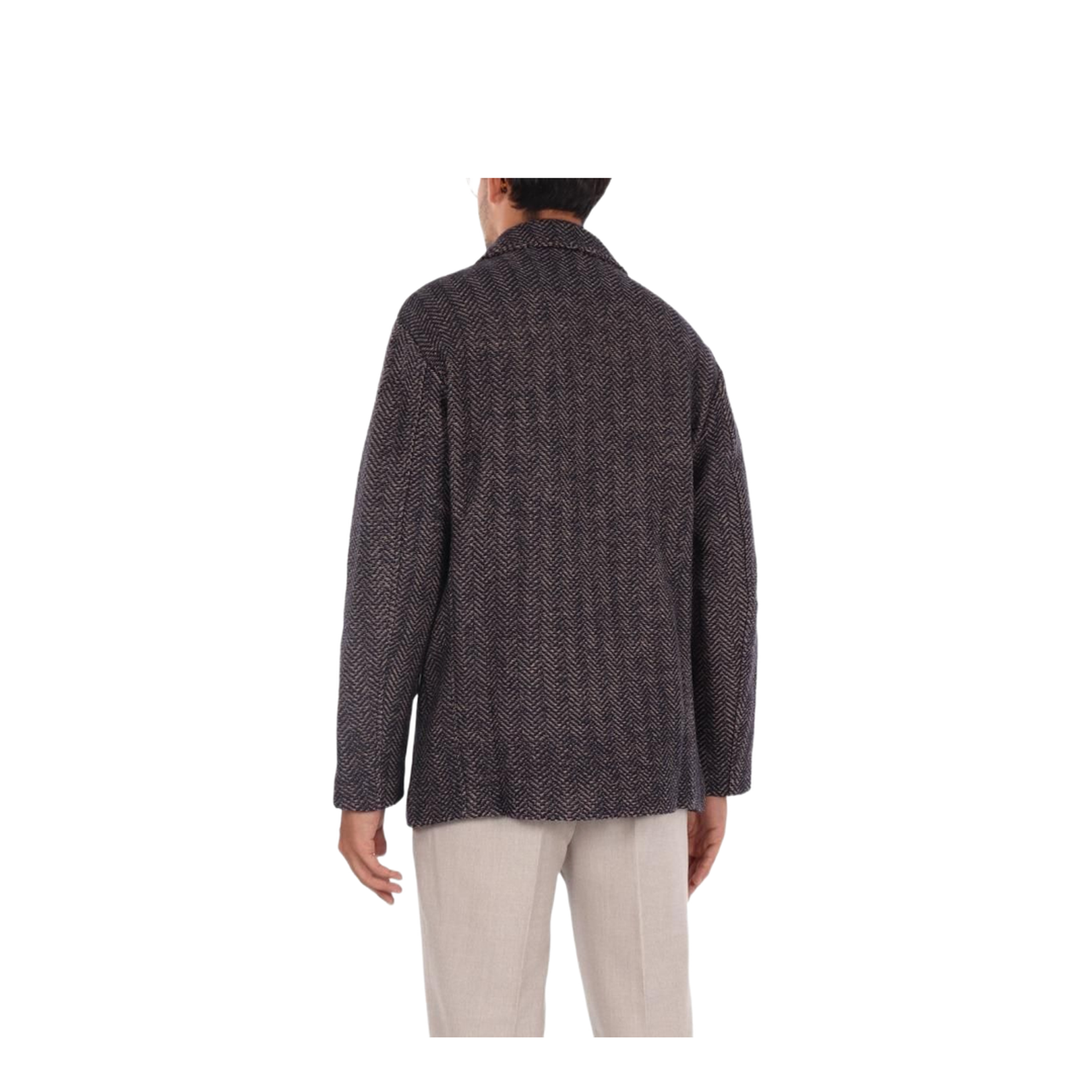 Blue And Camel Peacoat Jacket