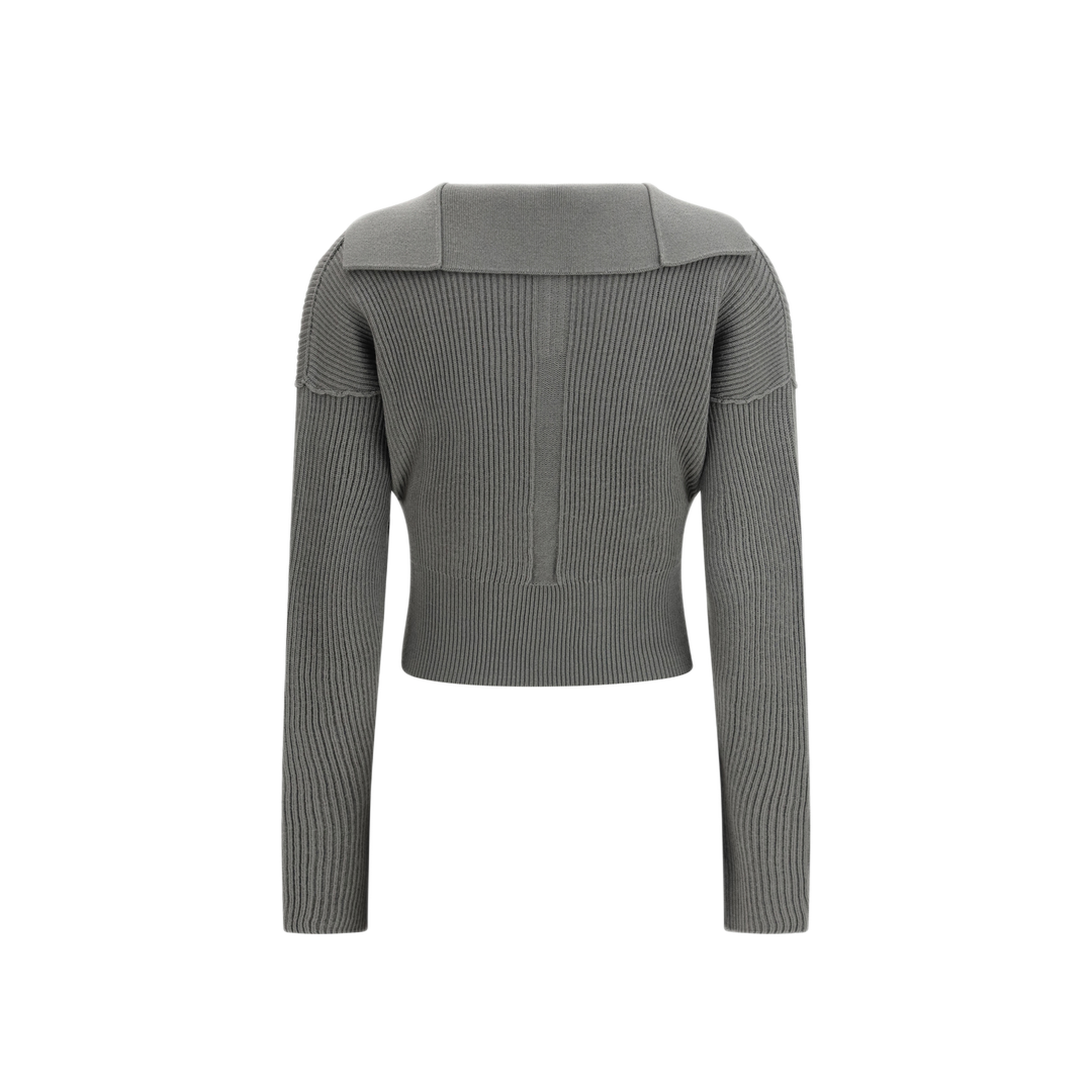 MAYFEYR - Rick Owens - Euca Virgin Wool Sweater With V Neck - RP01F663435