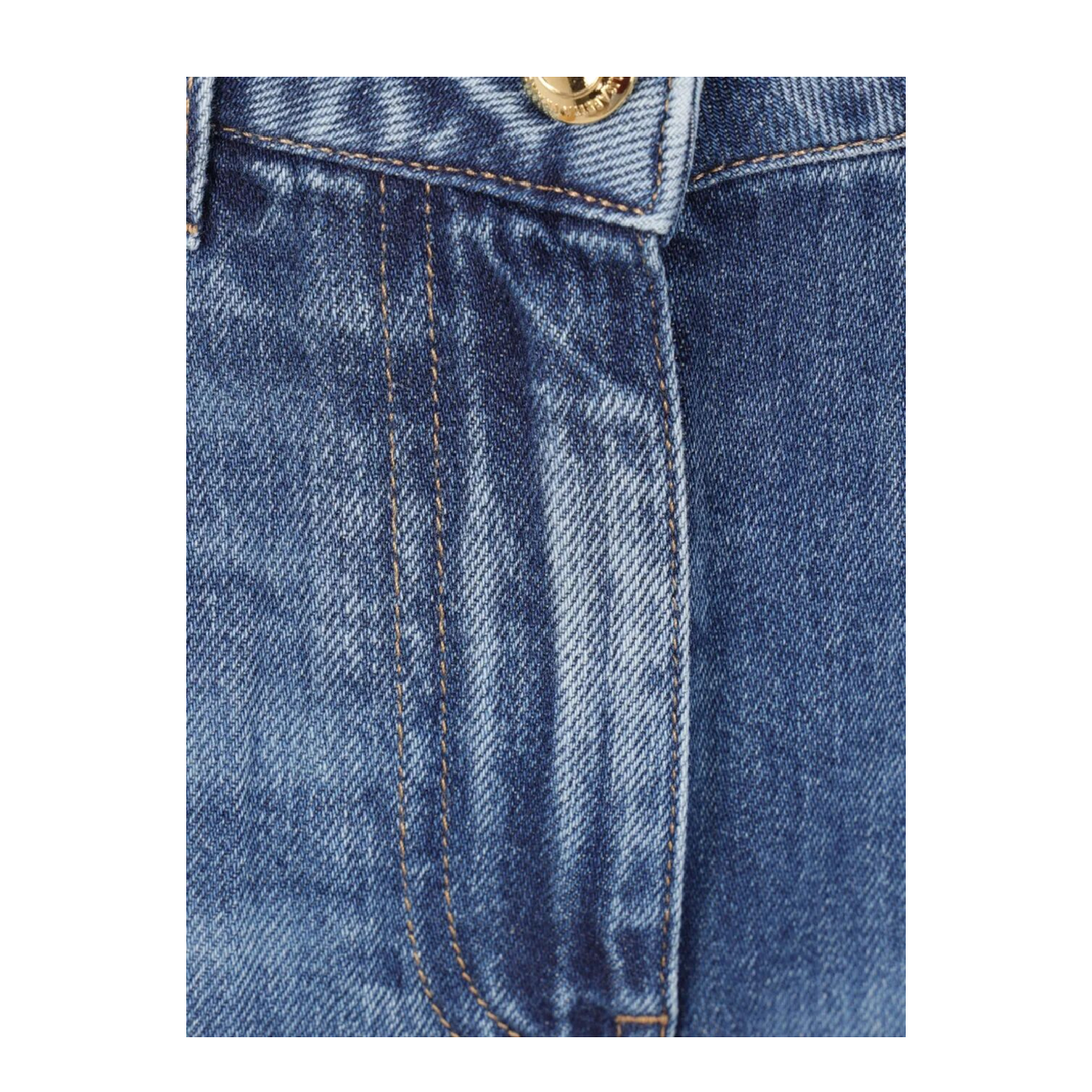 MAYFEYR - Elisabetta Franchi - Bermuda Jeans With Lateral Zip - PJ18I61E2104