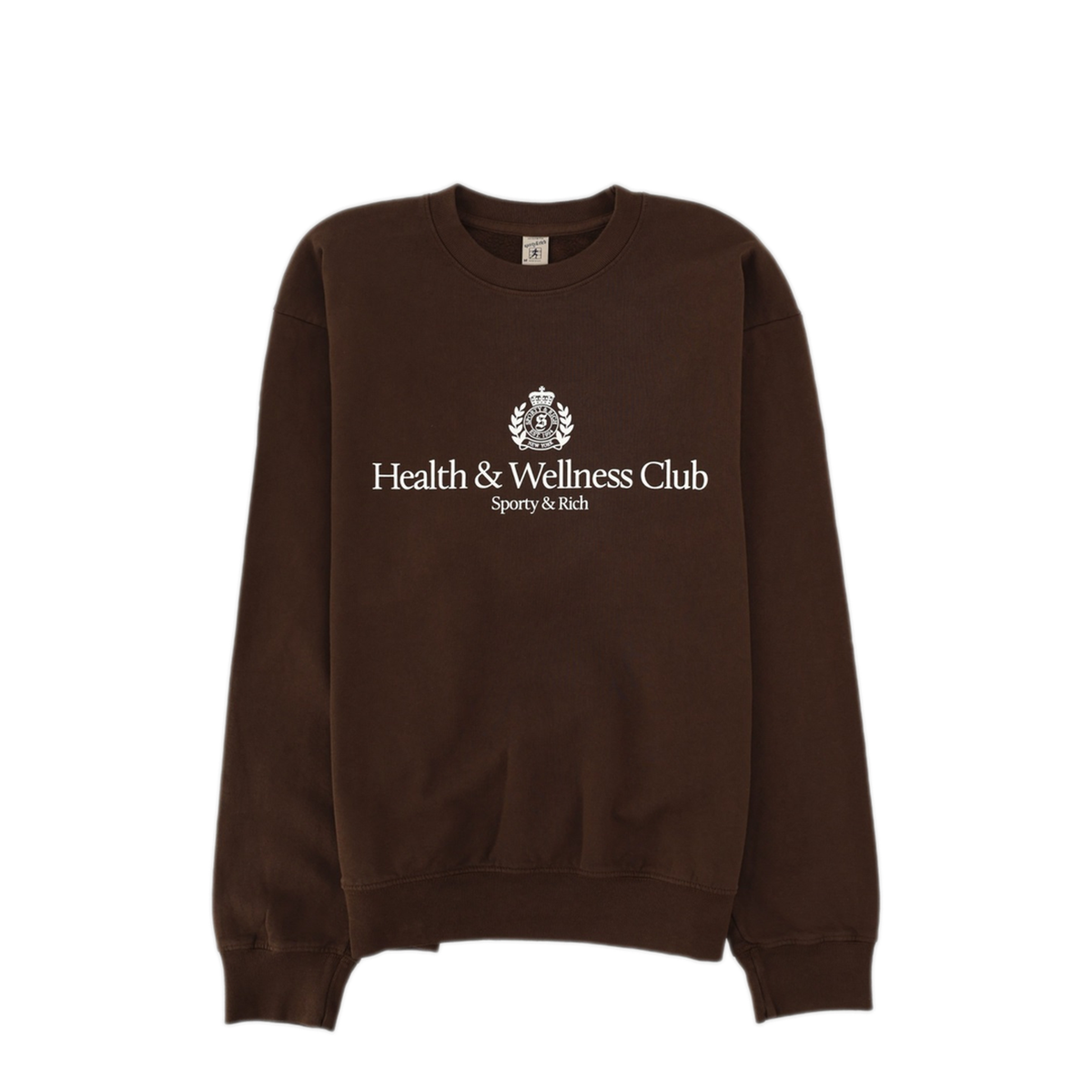 MAYFEYR - SPORTY&RICH - Crewneck Sweatshirt With Logo - ST07165241BR03CHOCOLATE