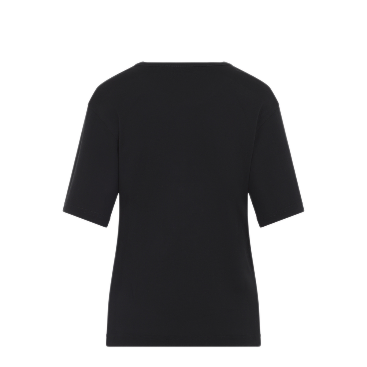 MAYFEYR - Lemaire - Black Cotton Ribbed T Shirt - TS0002LJ1016BK999
