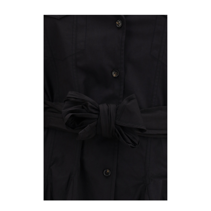 MAYFEYR - Ganni - Short Shirt Dress With Belt - A1030479