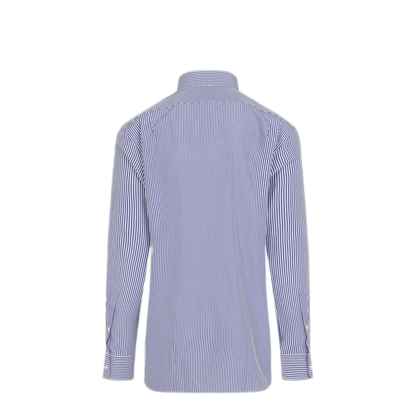 MAYFEYR - RALPH LAUREN PURPLE LABEL - Aston Blue Cotton Shirt - 791530497001MEDIUM