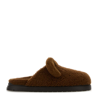 MAYFEYR - Fendi - Brown Shearling Slippers - 7D1716PCYF1GR1