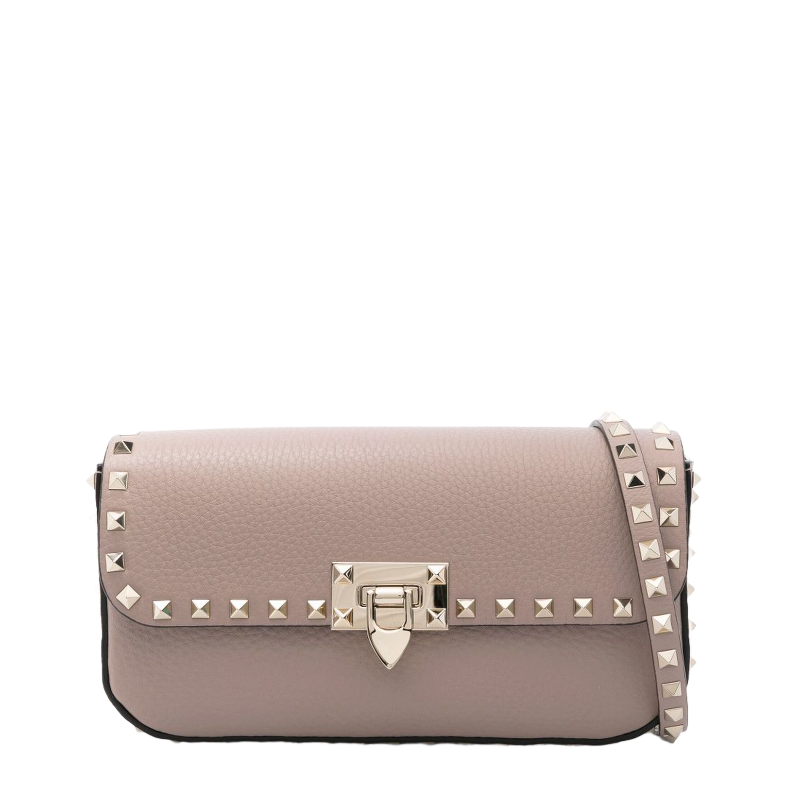 Leather Rockstud Crossbody Bag