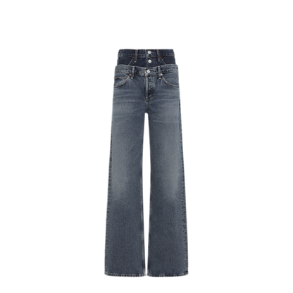 MAYFEYR - Agolde - Elson Blue Cotton Jeans - A2971206PNPOR