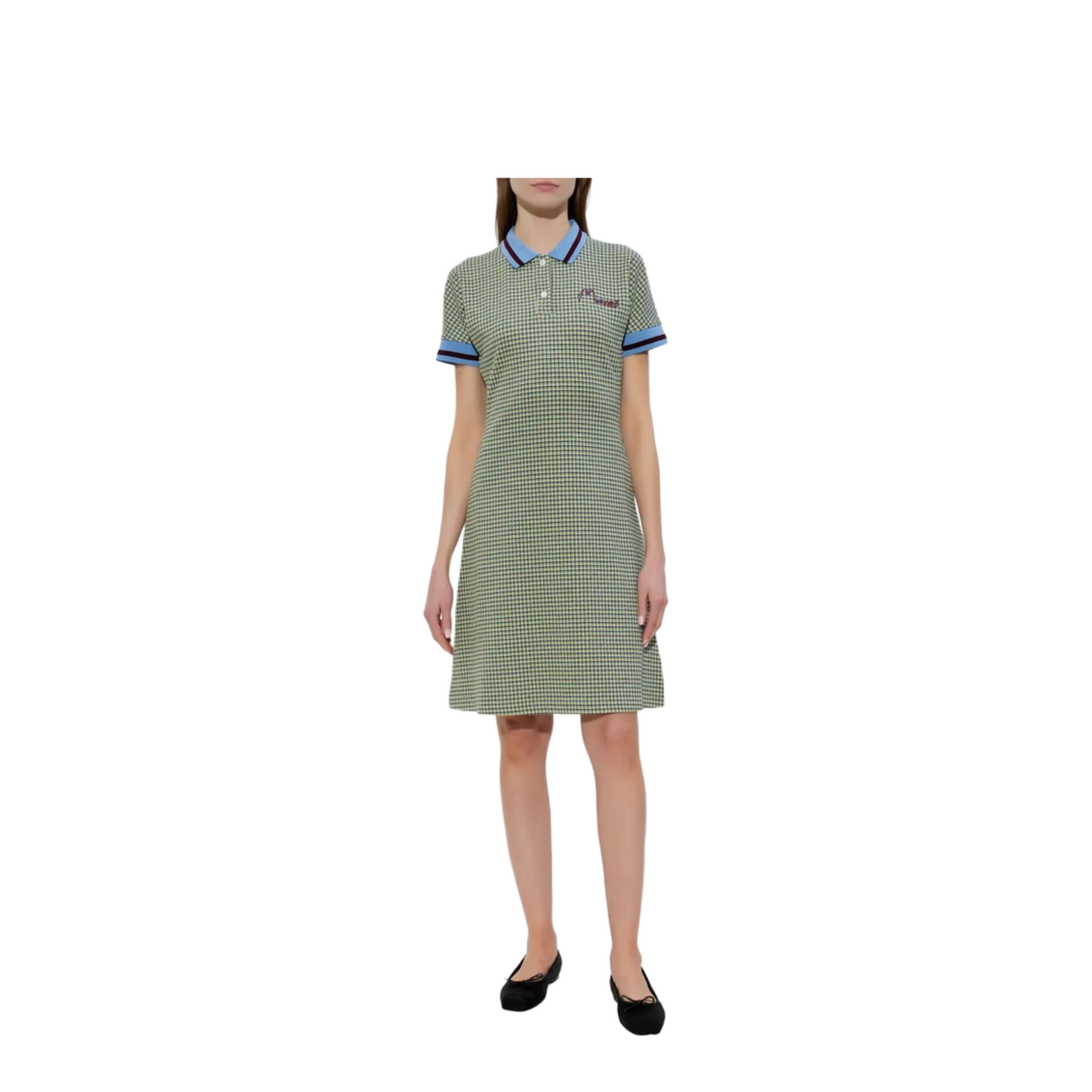 MAYFEYR - Marni - Polo-Collar Check Mini Dress - ABJE1520S0UTVA63