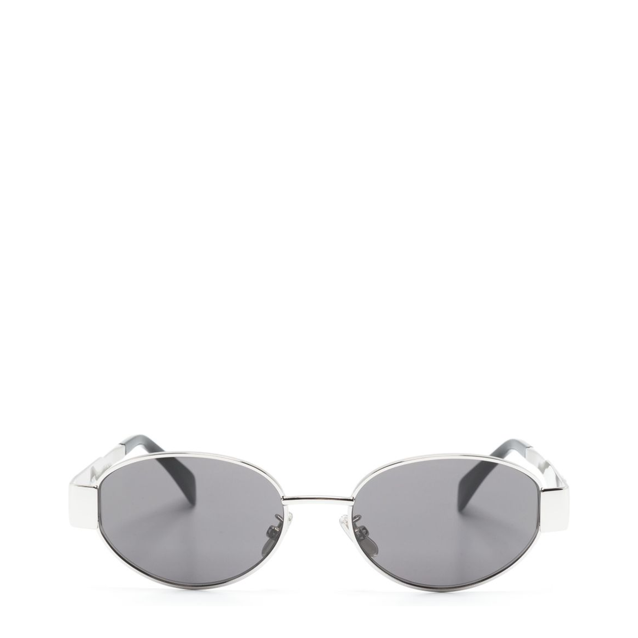 Triomphe Metal 01 Sunglasses in Metal - Silver / Smoke