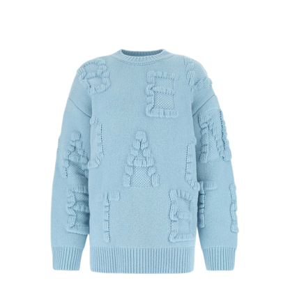 MAYFEYR - Bottega Veneta - Light Blue Oversize Sweater - 707883V26T08955