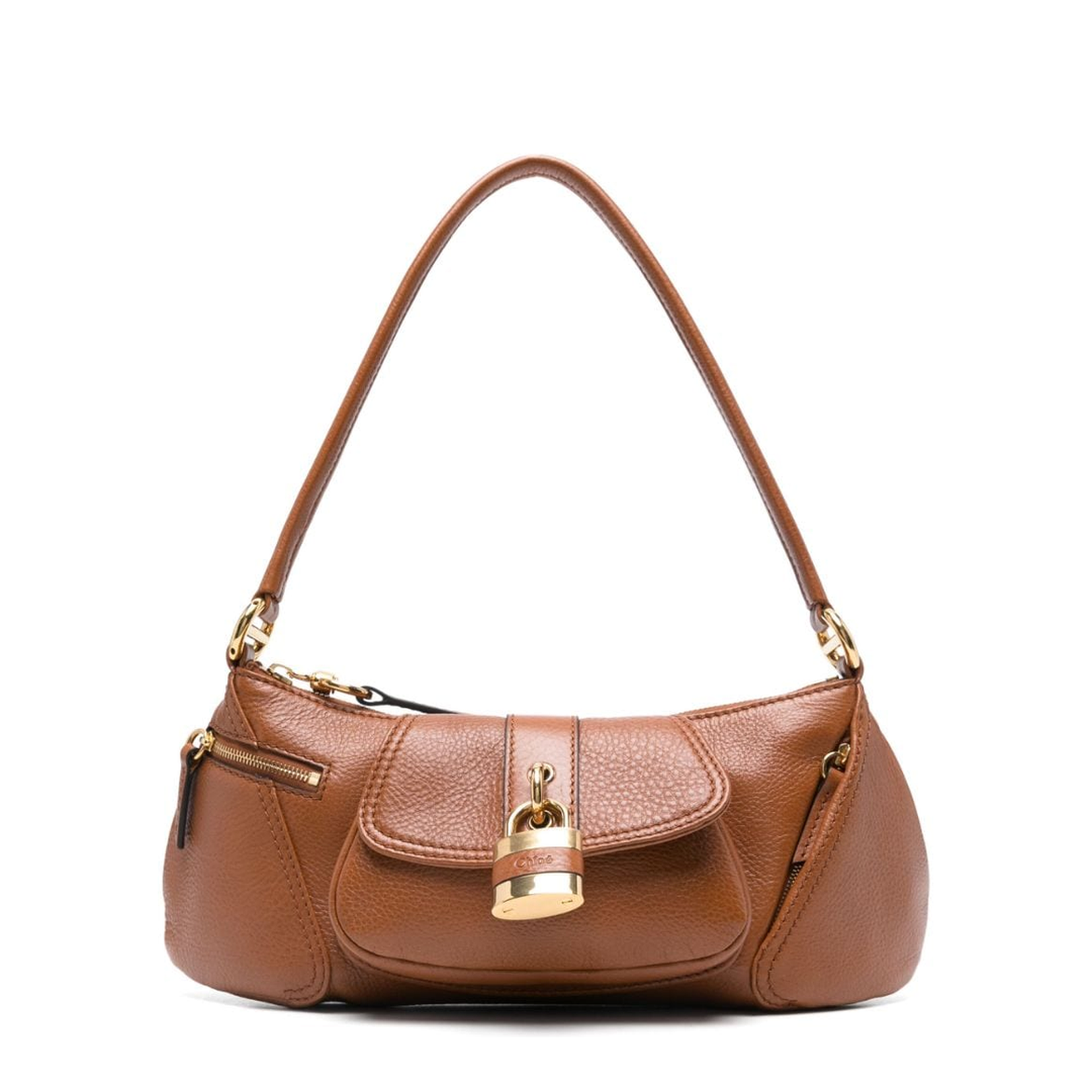 Pebbled Texture Shoulder Strap Bag