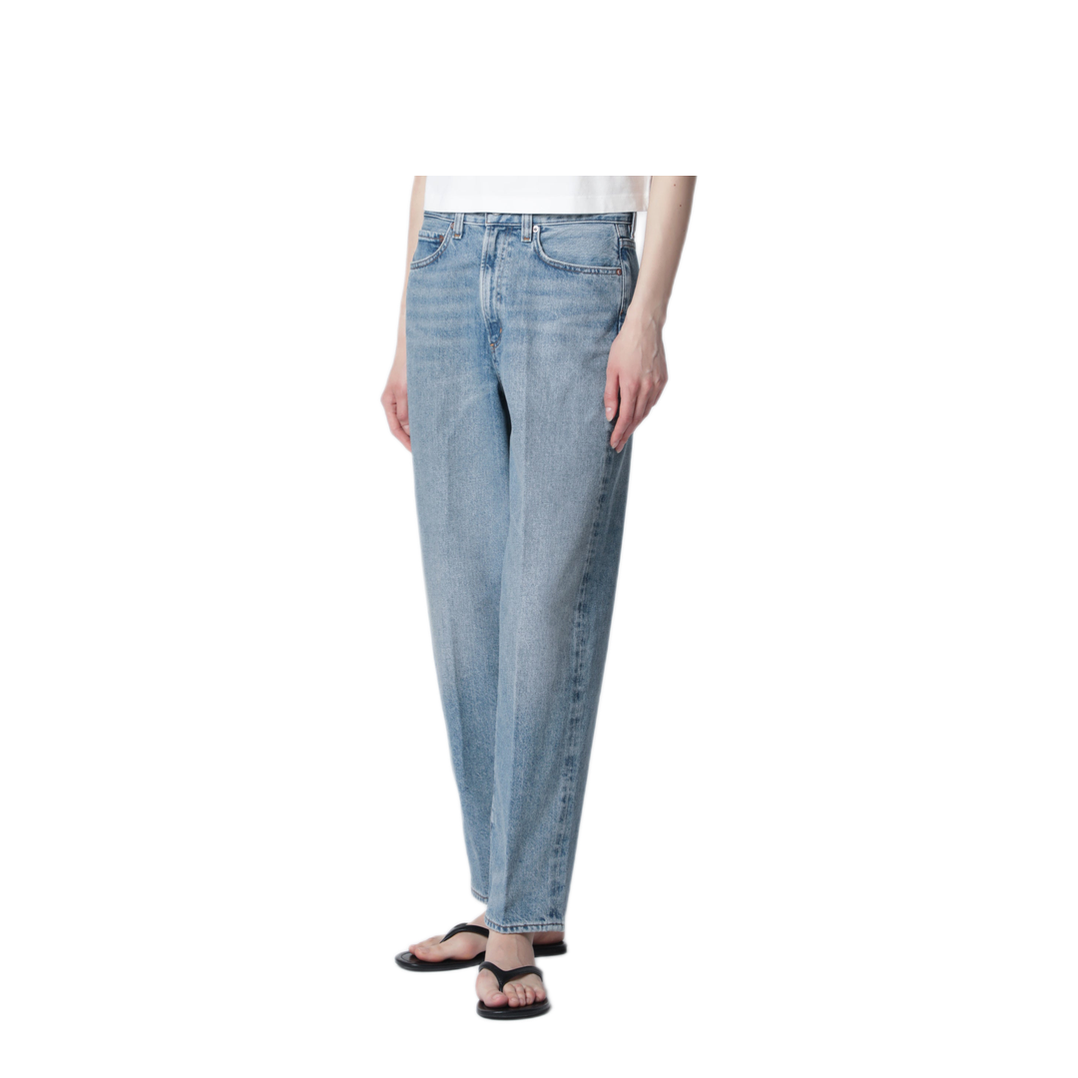 MAYFEYR - Agolde - 80S Pleated Jeans In Indigo Denim - A3193078ORITL