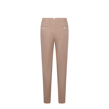 Cotton Pants Dark Beige
