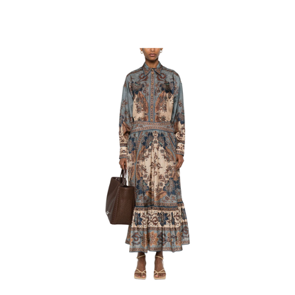 Ascension Printed Silk Skirt
