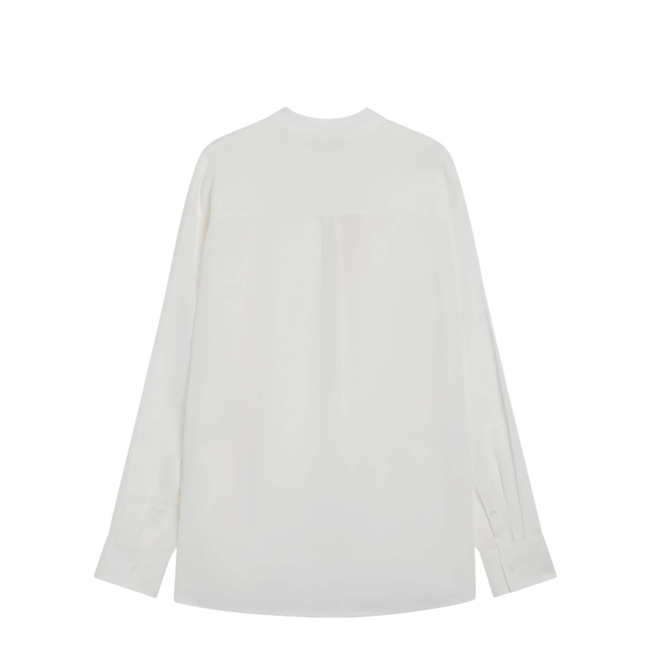 MAYFEYR - Toteme - Overlap-Collar Blouse In Viscose And Wool, White - 262-WRT0675FB0480106